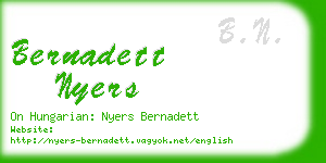 bernadett nyers business card